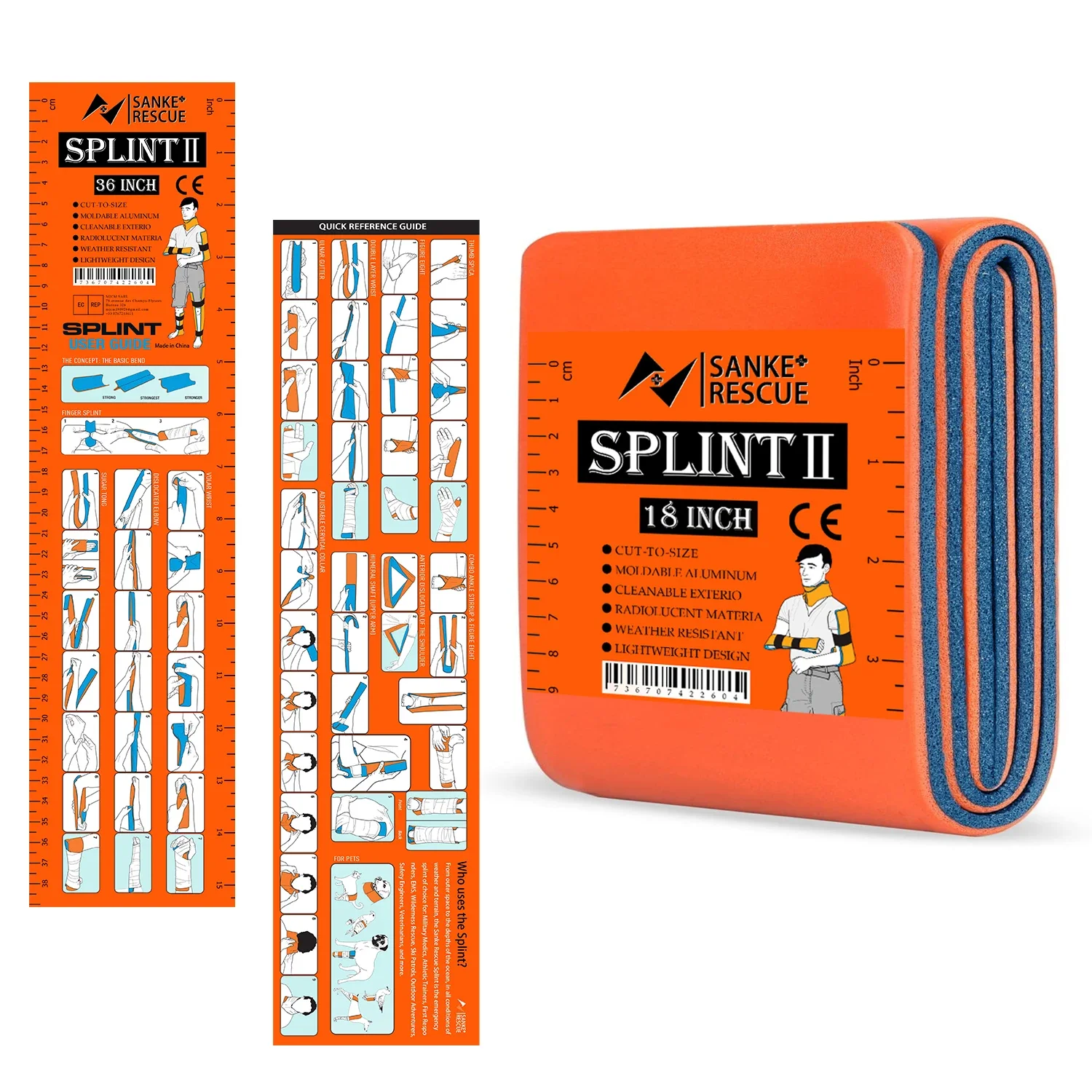 First Aid Splint 36/18'X4.3' S - огляд і ціна Bivy Bag Emergency
