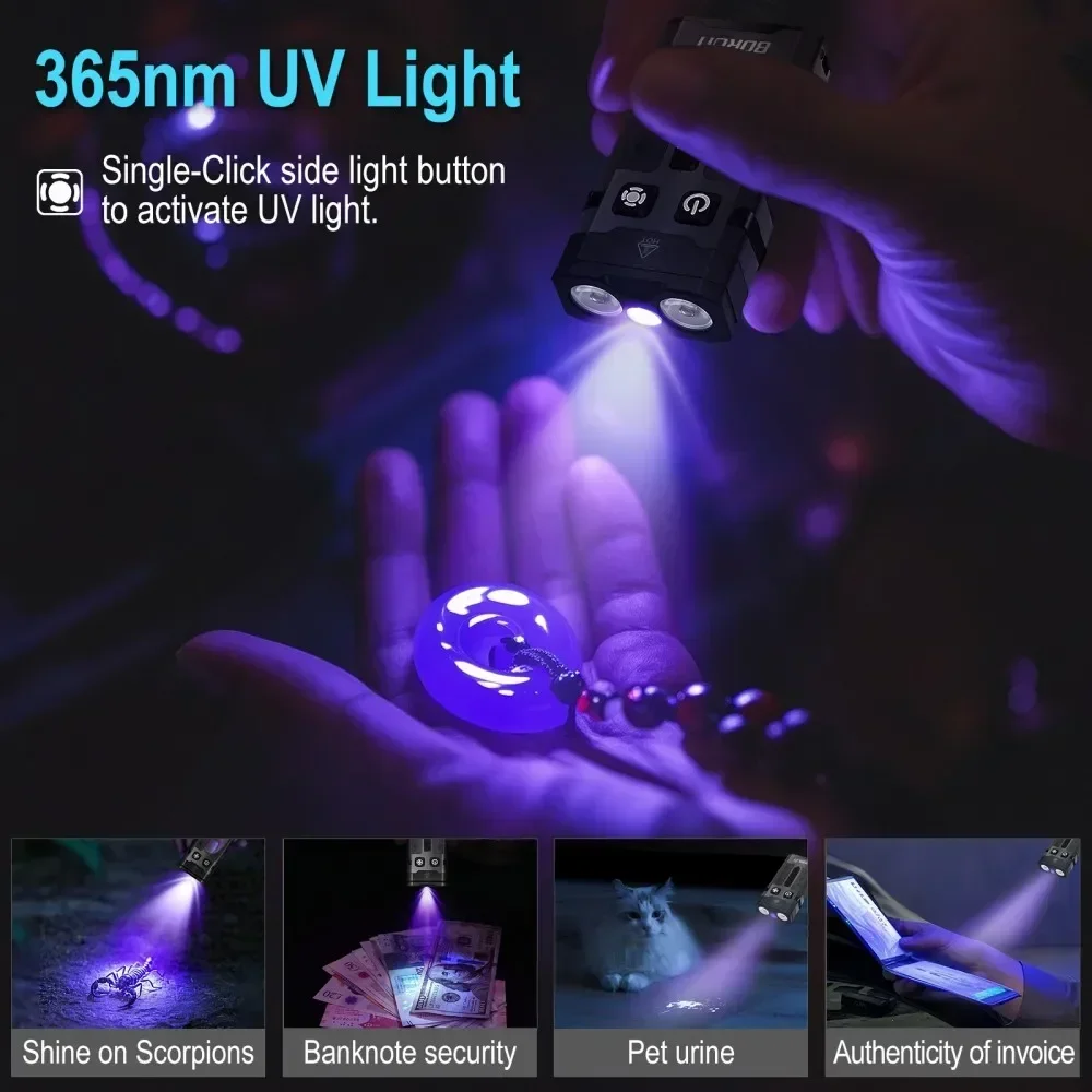 BORUiT EV20 1100LM EDC UV Keyc - огляд і ціна Fishing Kit Compact