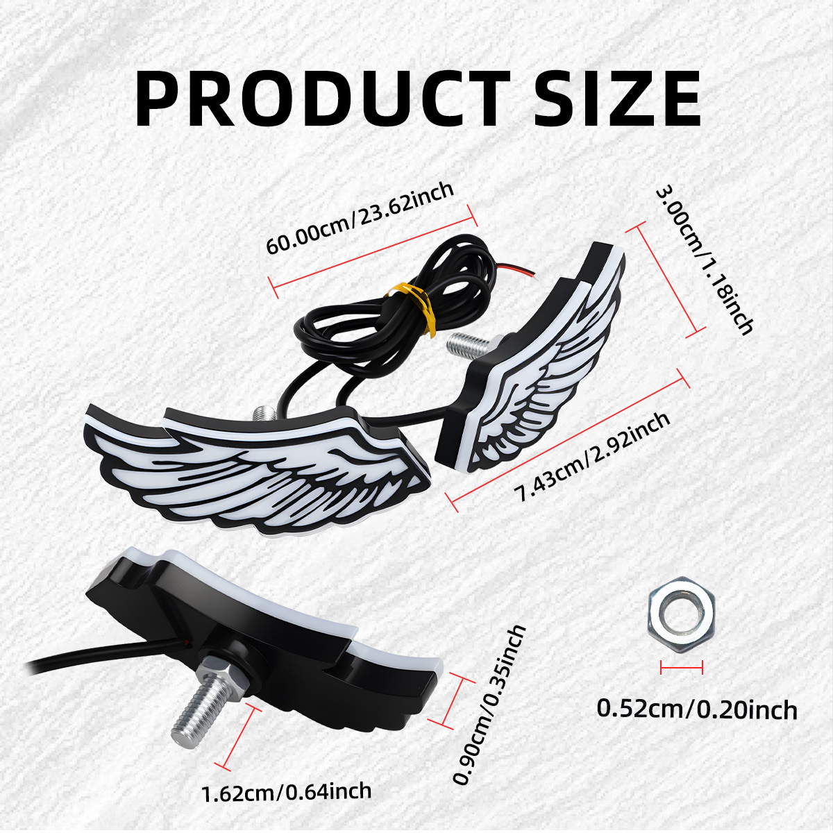 1Pair Motorcycle Angel Wings L - огляд і ціна Sos Light Strobe