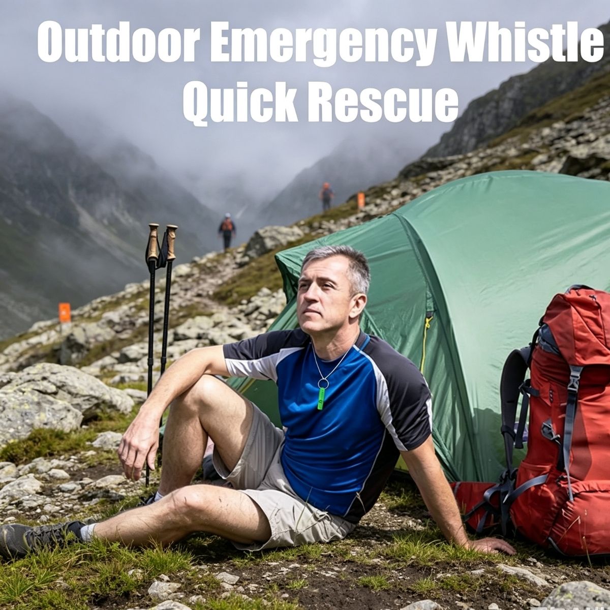 7Pcs Random Colors Emergency W - огляд і ціна Emergency Whistle Loud